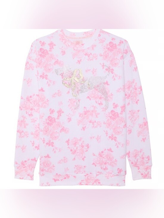 PINK Victoria's Secret Sweaters - Pink × Love Shack Fancy Crew Sweatshirt Medium Size New With Tags Limited Editio
